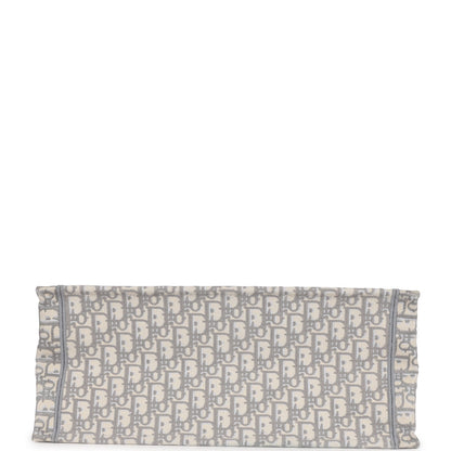 Dior Large Book Tote Grey and White Dior Oblique Embroidery Canvas