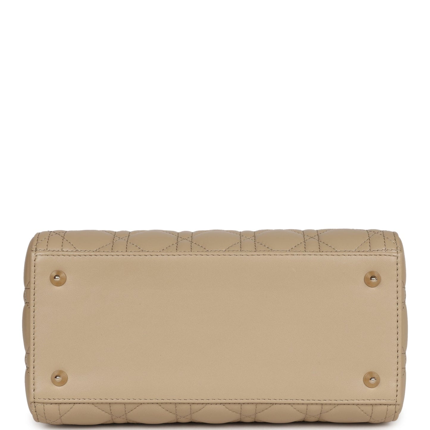 Christian Dior Lady Dior Medium Bag Corda Beige Cannage Lambskin Gold Hardware