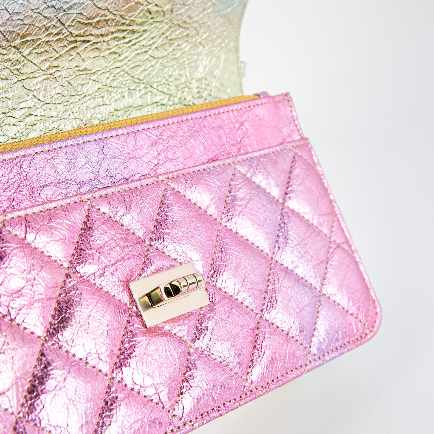 Chanel 20A Rissue Wallet On Chain WOC Rainbow