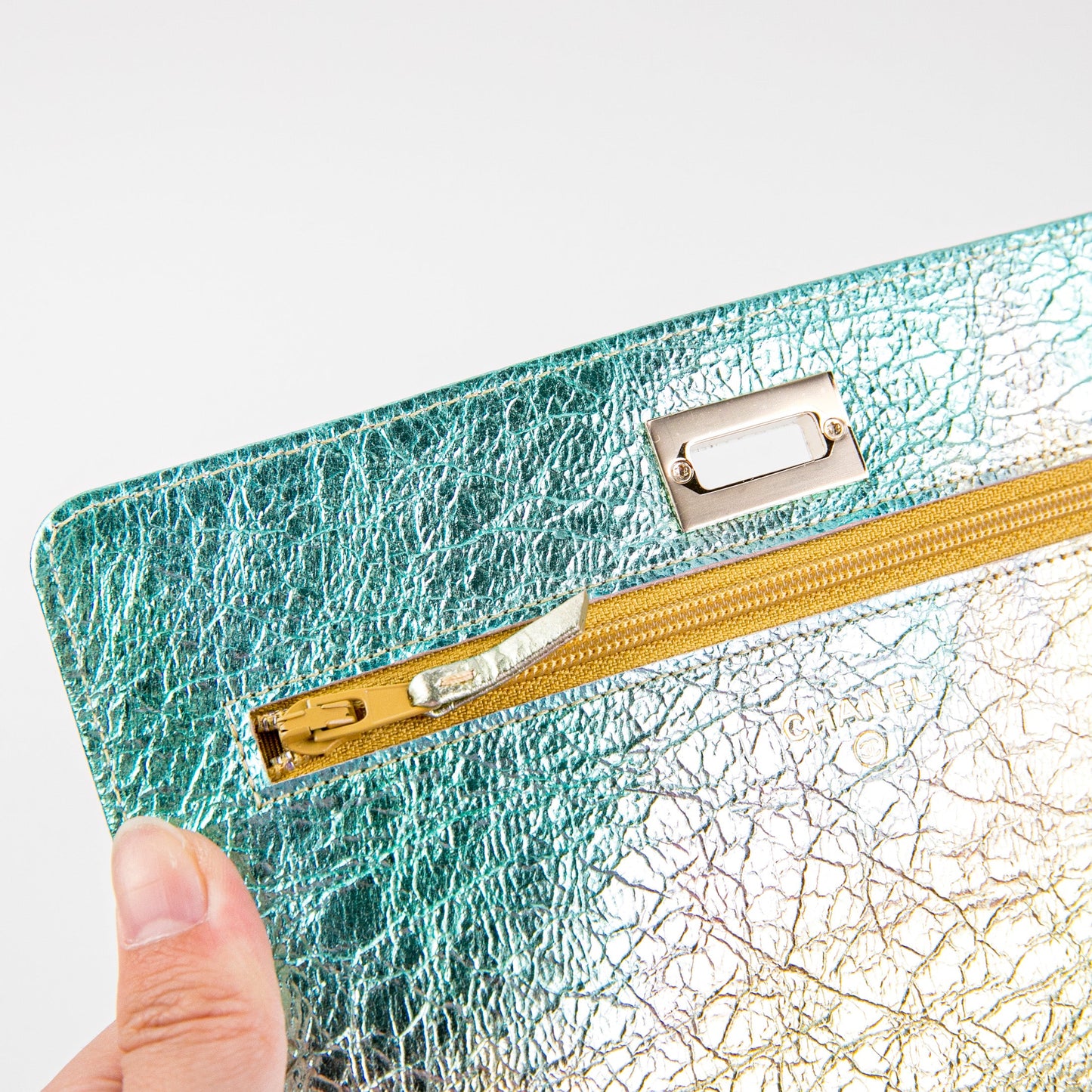 Chanel 20A Rissue Wallet On Chain WOC Rainbow