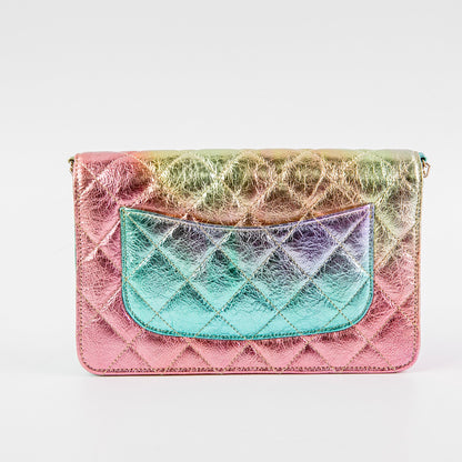 Chanel 20A Rissue Wallet On Chain WOC Rainbow