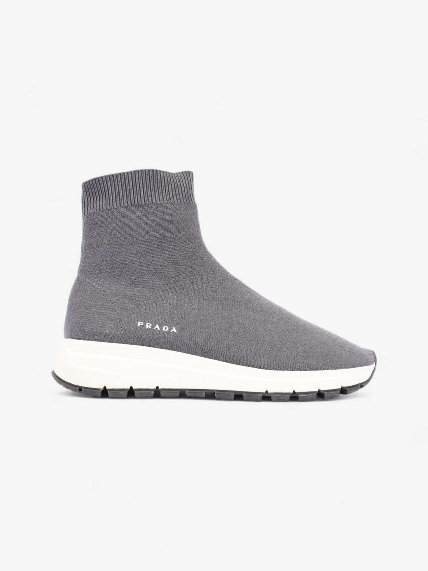 Prada Knit Sneakers Grey Cotton EU 38 UK 5