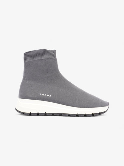 Prada Knit Sneakers Grey Cotton EU 38 UK 5