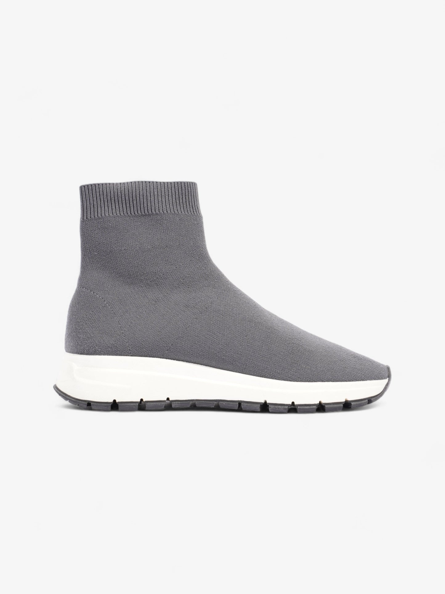 Prada Knit Sneakers Grey Cotton EU 38 UK 5