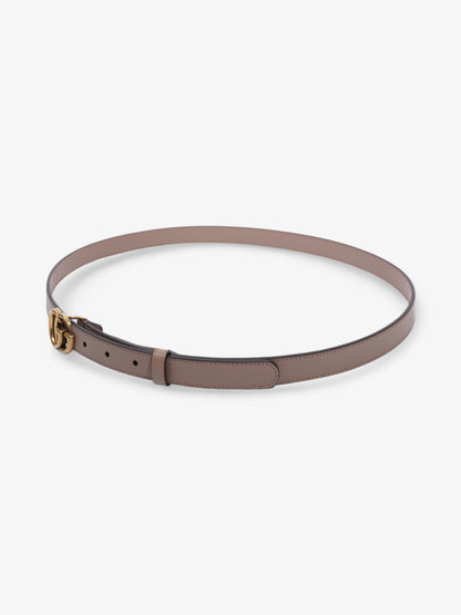Gucci GG Marmont Thin Belt Dusty Rose / Gold Leather 105cm / 42"