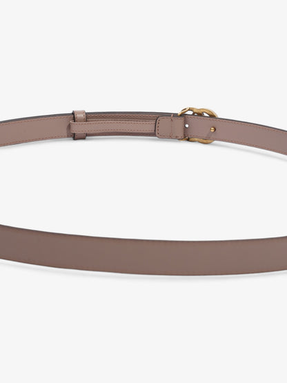 Gucci GG Marmont Thin Belt Dusty Rose / Gold Leather 105cm / 42"
