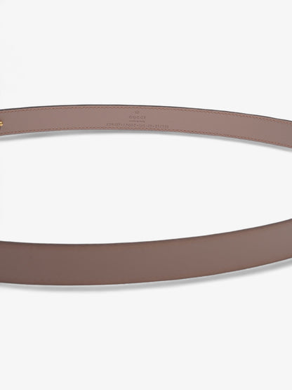 Gucci GG Marmont Thin Belt Dusty Rose / Gold Leather 105cm / 42"