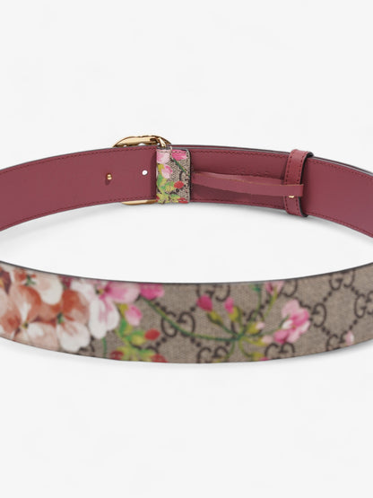 Gucci Interlocking G Belt GG Bloom / Gold Coated Canvas 85cm / 34"