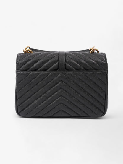 Saint Laurent College Black Lambskin Leather Medium