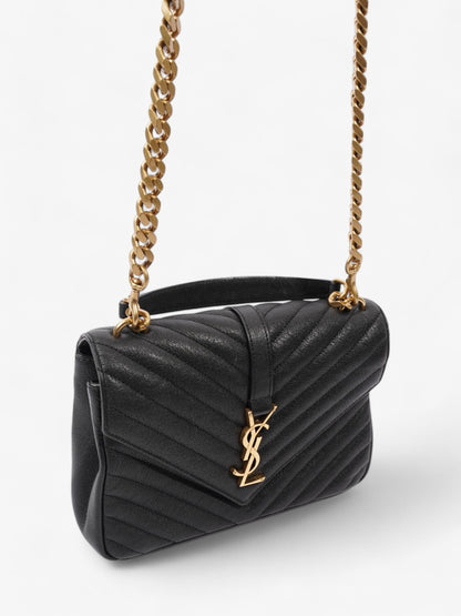 Saint Laurent College Black Lambskin Leather Medium