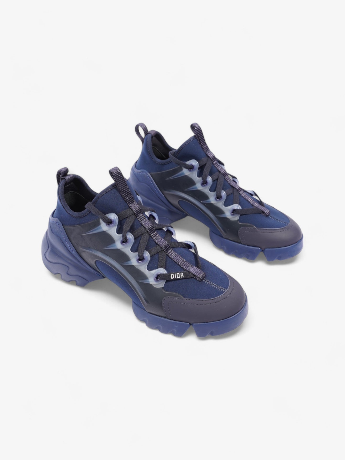 Christian Dior D-Connect Sneakers Navy Technical Fabric EU 37.5 UK 4.5