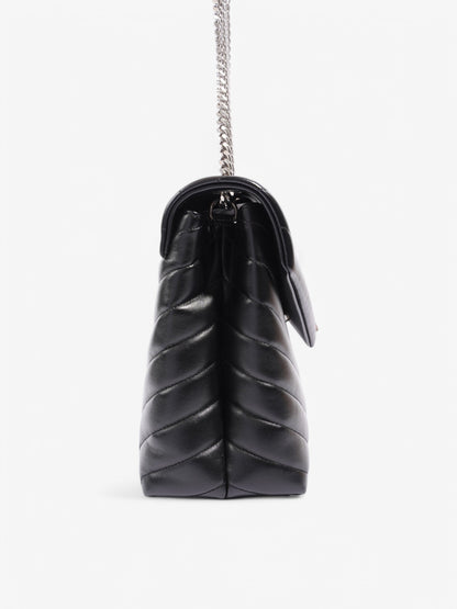 Saint Laurent Lou Lou Black Lambskin Leather Large