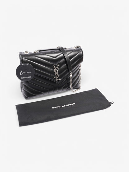 Saint Laurent Lou Lou Black Lambskin Leather Large