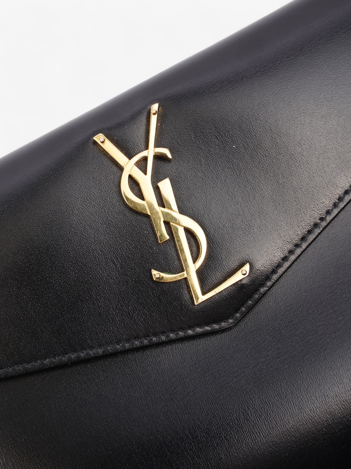 Saint Laurent Uptown Pouch Black Leather