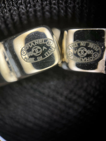 Chanel Vintage 08A Acrylic Perfume Bottle Stud Earrings