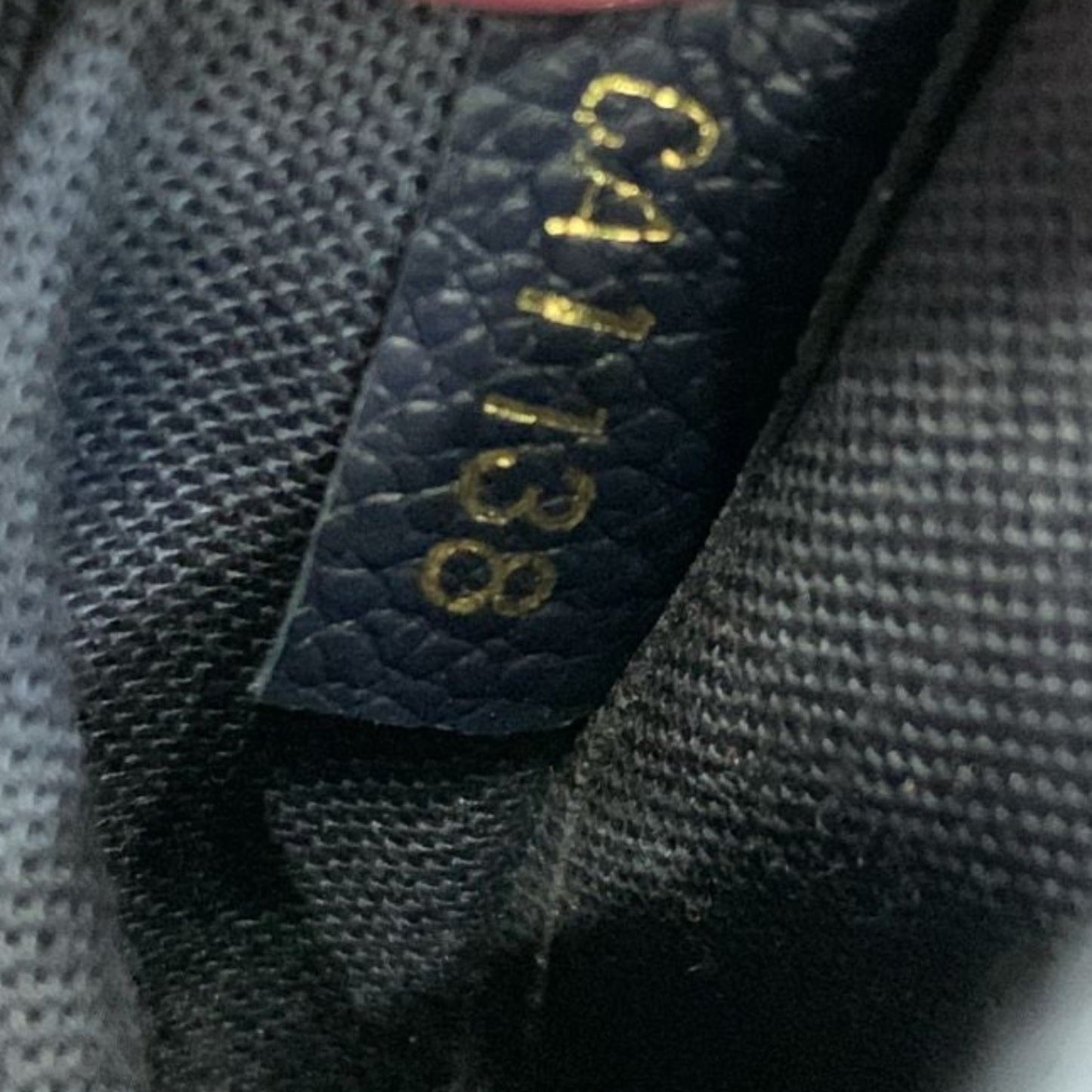 LOUIS VUITTON Pallas Monogram Canvas Clutch Crossbody Bag Navy Blue