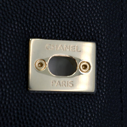 CHANEL Business Affinity Caviar Quilted Backpack Black