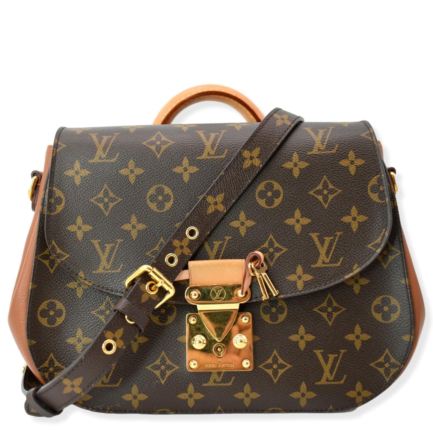 LOUIS VUITTON Eden MM Monogram Canvas Shoulder Bag Brown