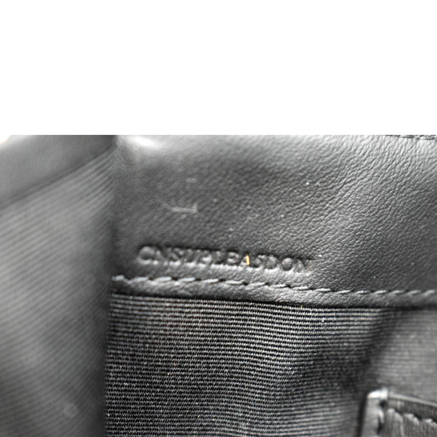 BURBERRY London Check Leather Zip Pouch