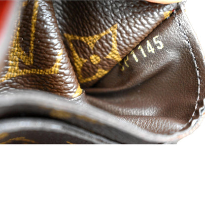 LOUIS VUITTON Pallas Monogram Canvas Wallet Brown