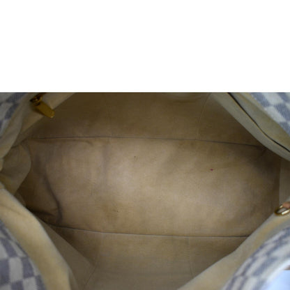 LOUIS VUITTON Artsy MM Damier Azur Hobo Bag White