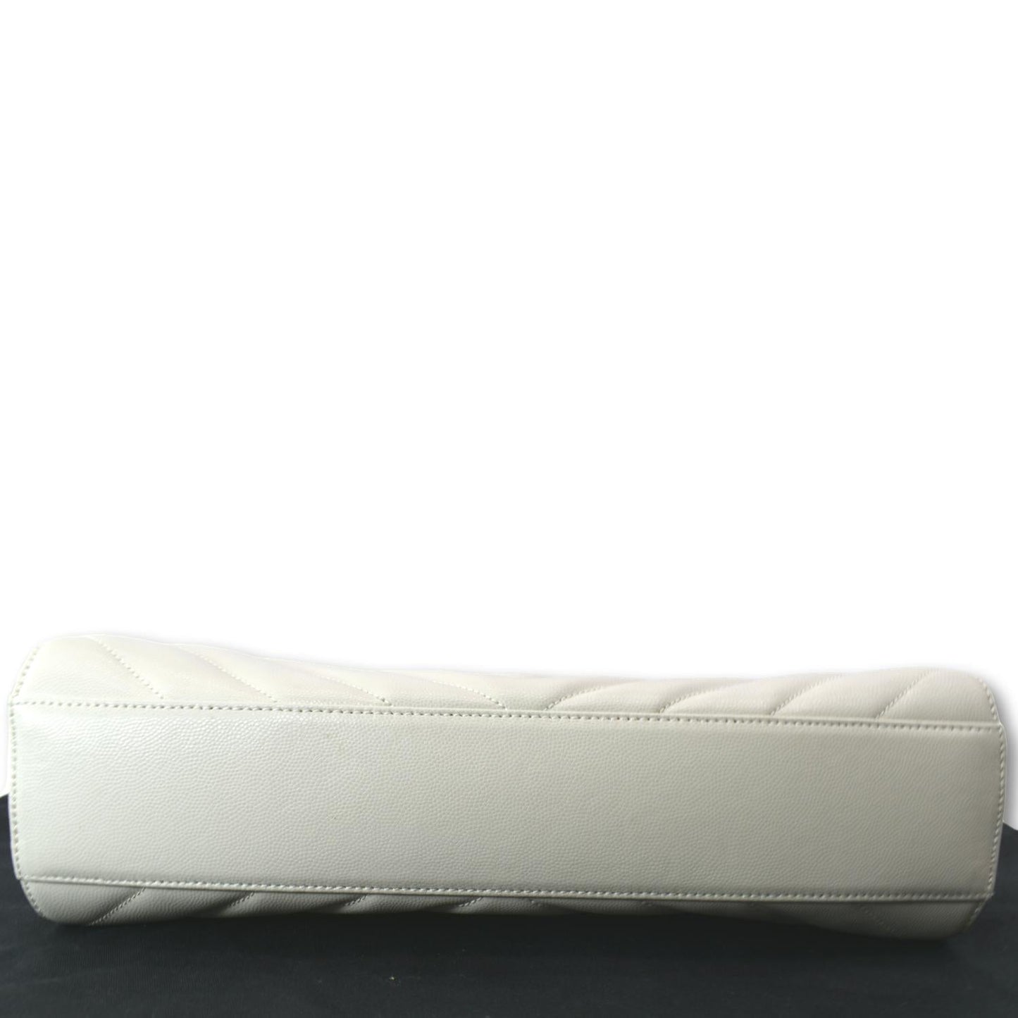 YVES SAINT LAURENT Tribeca Medium Leather Shoulder Bag White