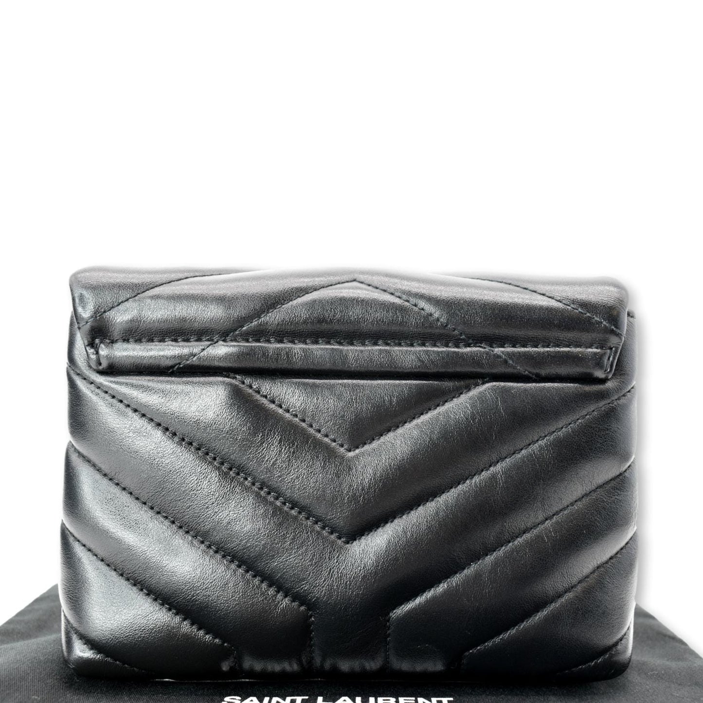 YVES SAINT LAURENT Small Loulou Matelasse Leather Shoulder Bag Black