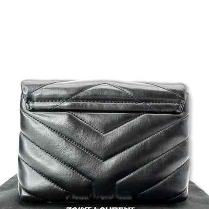 YVES SAINT LAURENT Small Loulou Matelasse Leather Shoulder Bag Black