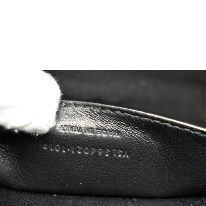 YVES SAINT LAURENT Kate Leather Gold Chain Clutch Crossbody Bag Black