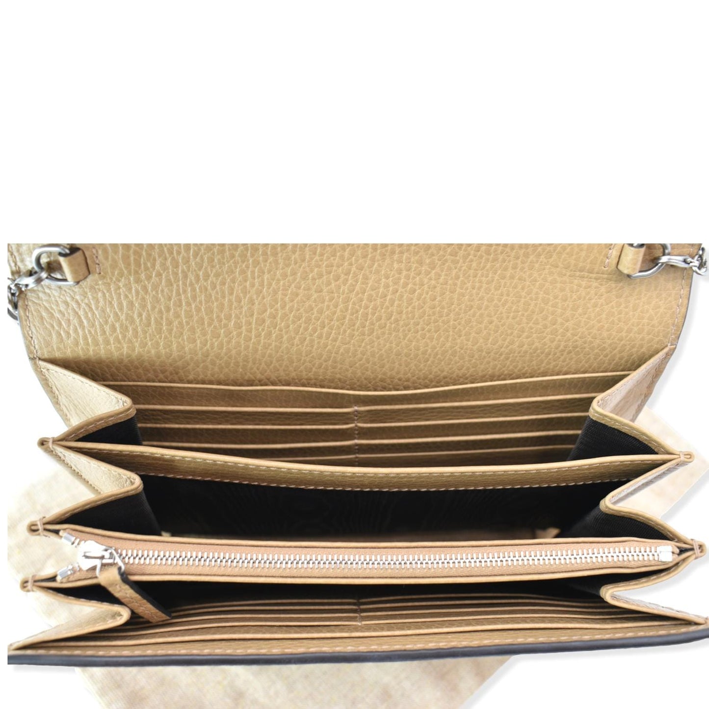 GUCCI Dionysus Mini Leather Chain Shoulder Bag Tan 401231