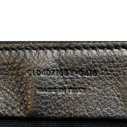 YVES SAINT LAURENT Muse Two Medium Calfskin Satchel Shoulder Bag Black