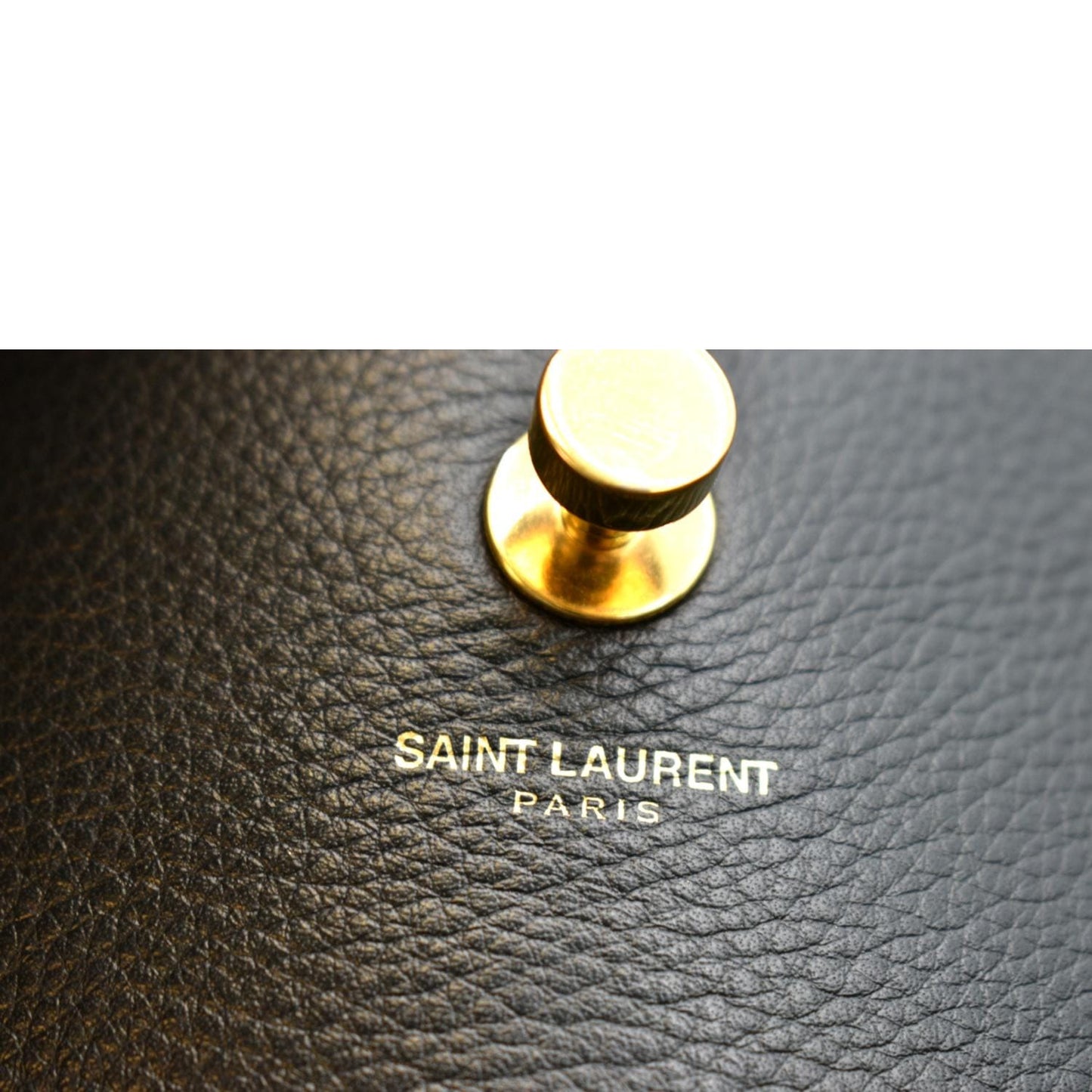 YVES SAINT LAURENT Muse Two Medium Calfskin Satchel Shoulder Bag Black