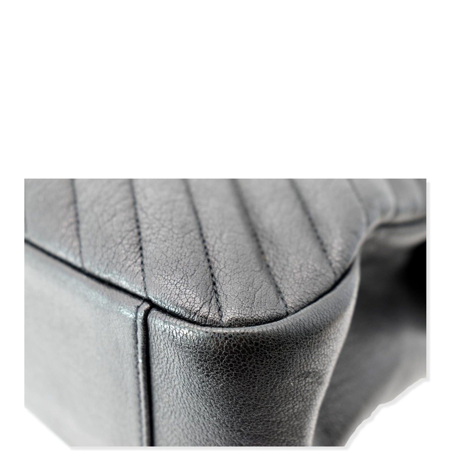 YVES SAINT LAURENT College Large Flap Matelassé Leather Shoulder Bag Black