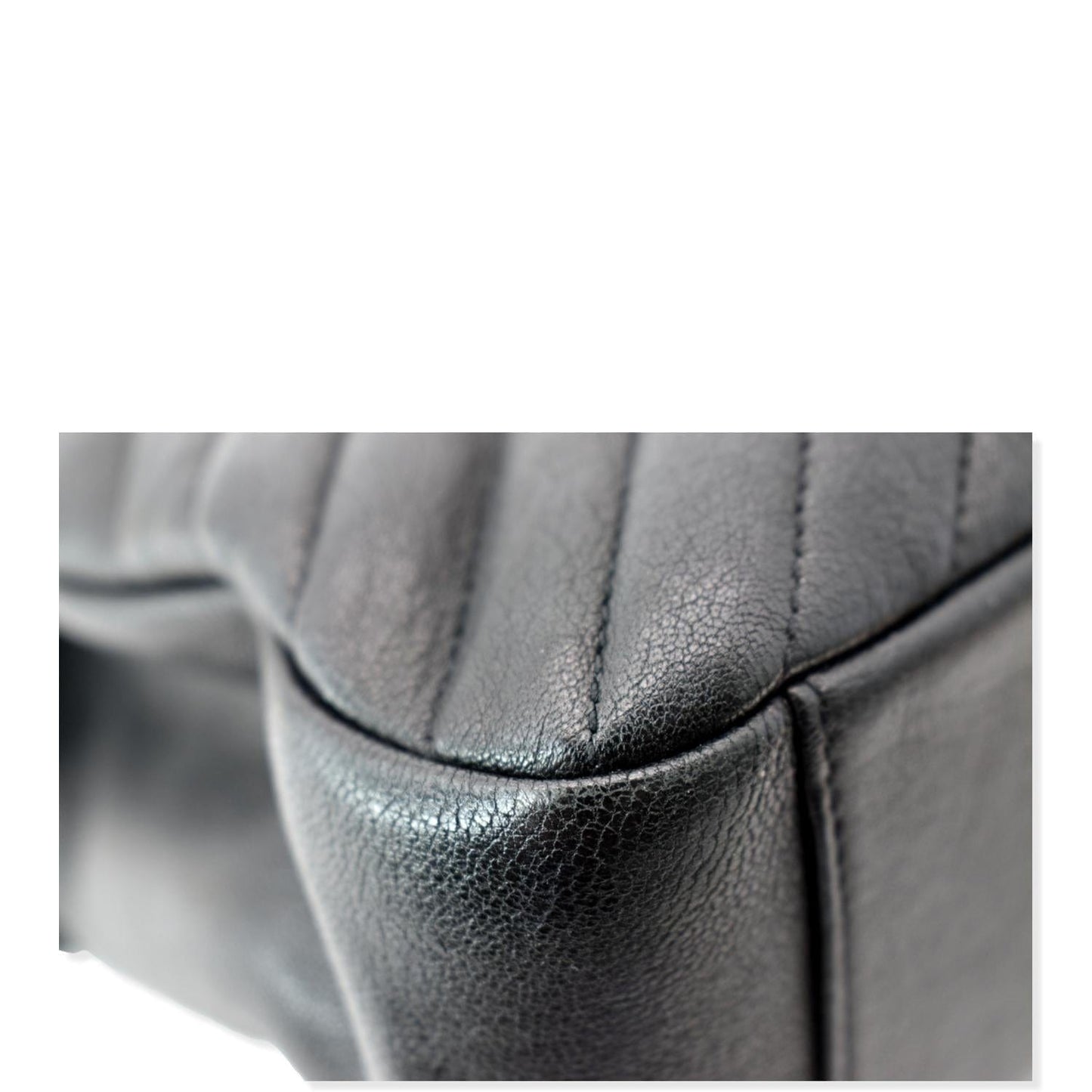 YVES SAINT LAURENT College Large Flap Matelassé Leather Shoulder Bag Black