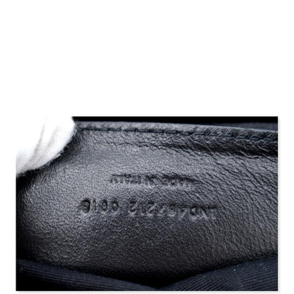 YVES SAINT LAURENT College Large Flap Matelassé Leather Shoulder Bag Black