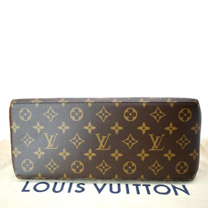 LOUIS VUITTON Petit Palais Monogram Canvas Shoulder Bag Brown