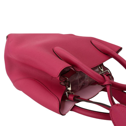 CHRISTIAN DIOR Open Bar Grained Leather Tote Bag Pink