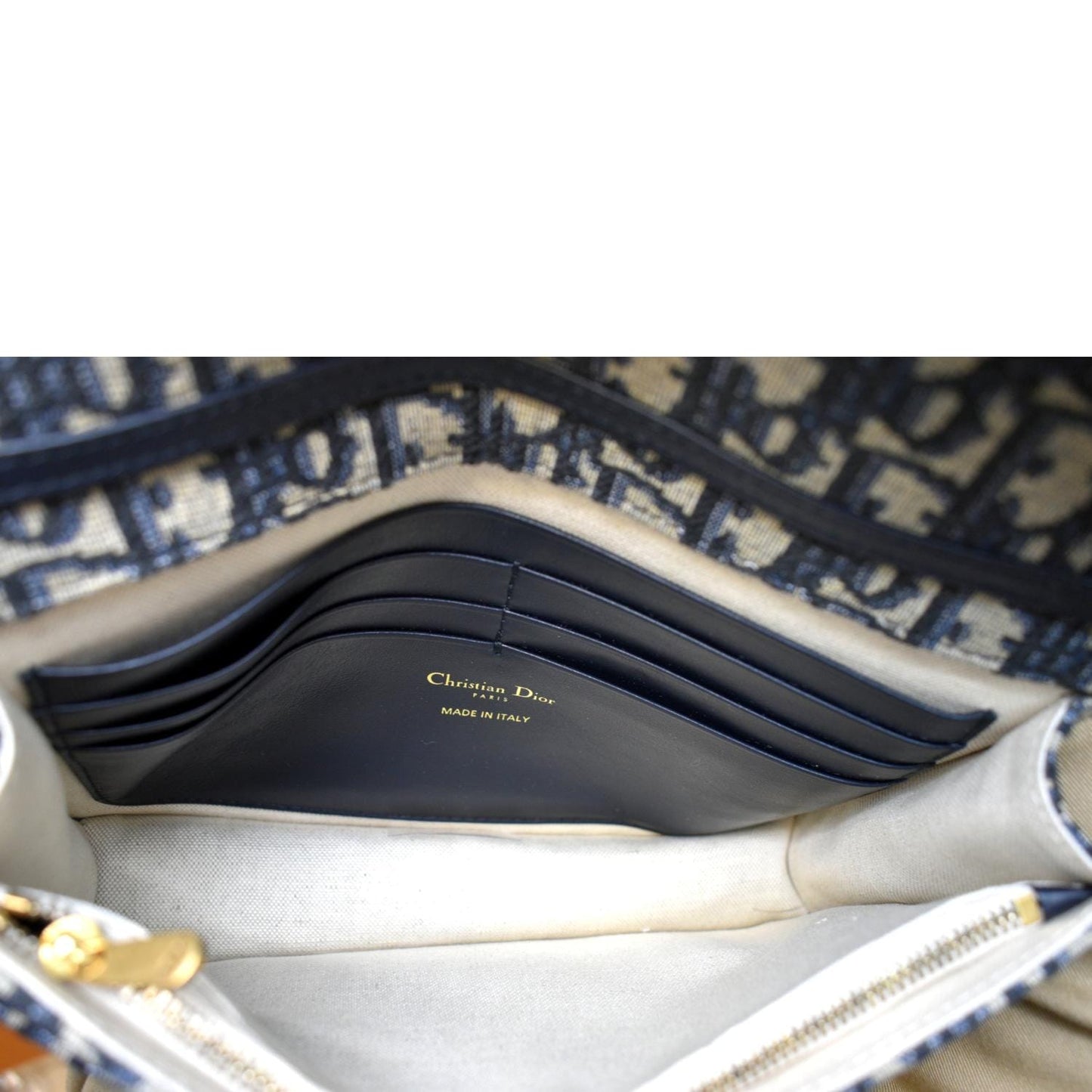 Christian Dior Saddle Oblique Jacquard Pouch Crossbody Bag Multicolor