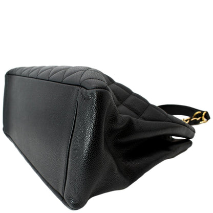 CHANEL Grand Shopping GST Caviar Leather Tote Bag Black