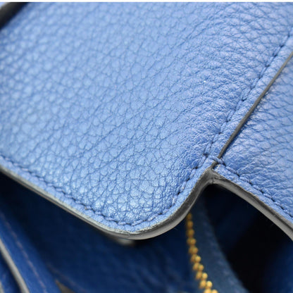 PRADA 2way Leather Tote Shoulder Bag Blue 1BA205 - 10% Off