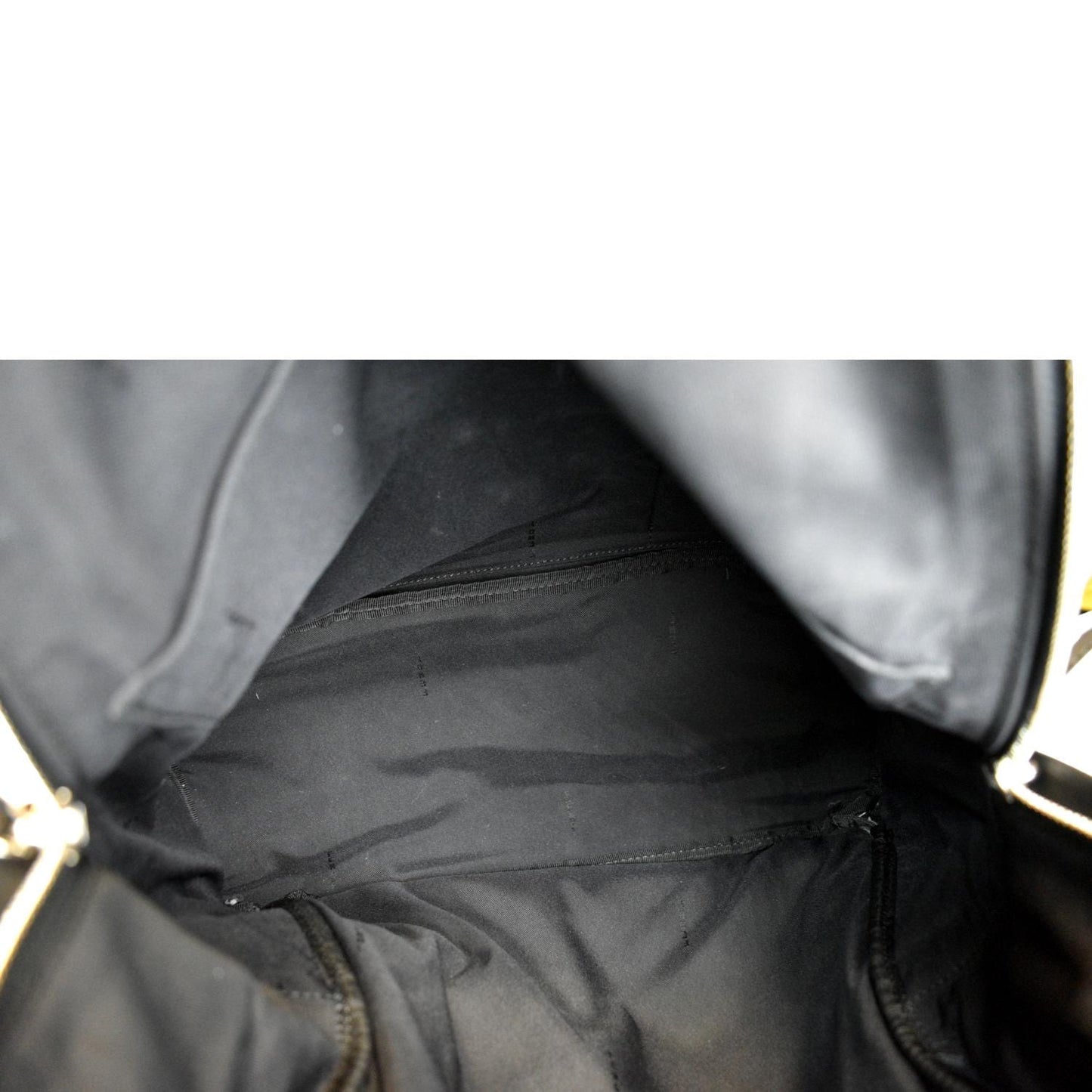 FENDI Monster Eyes Large Nylon Backpack Bag Black