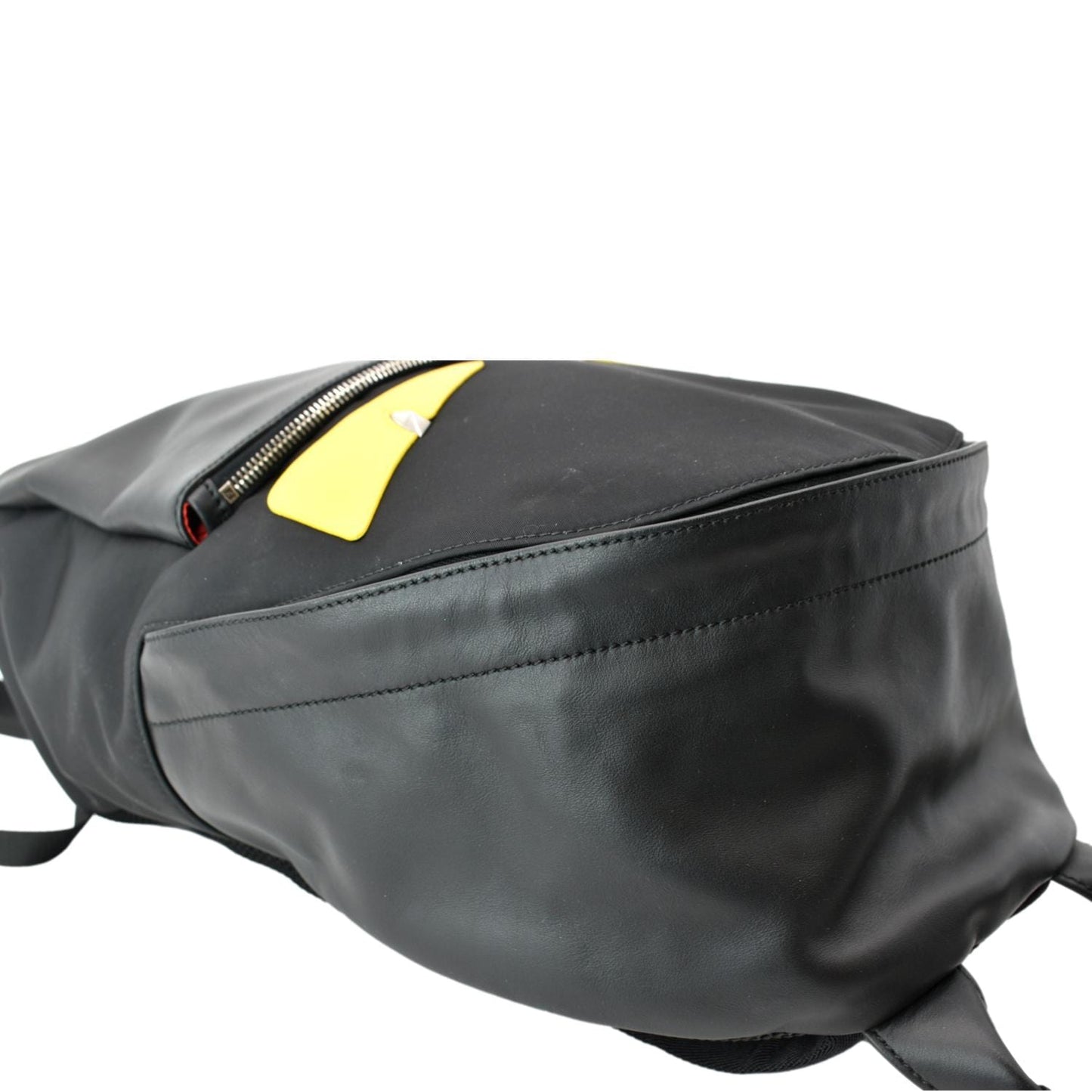 FENDI Monster Eyes Large Nylon Backpack Bag Black