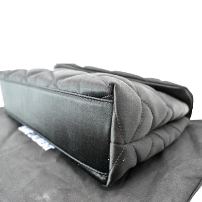 YVES SAINT LAURENT Sade Large Satin Clutch Black