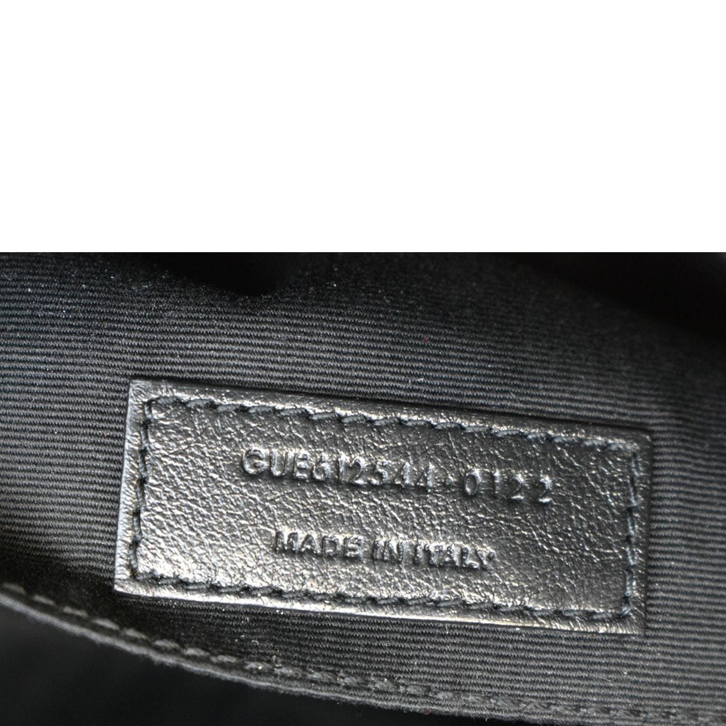 YVES SAINT LAURENT Lou Chevron Leather Camera Crossbody Bag Black