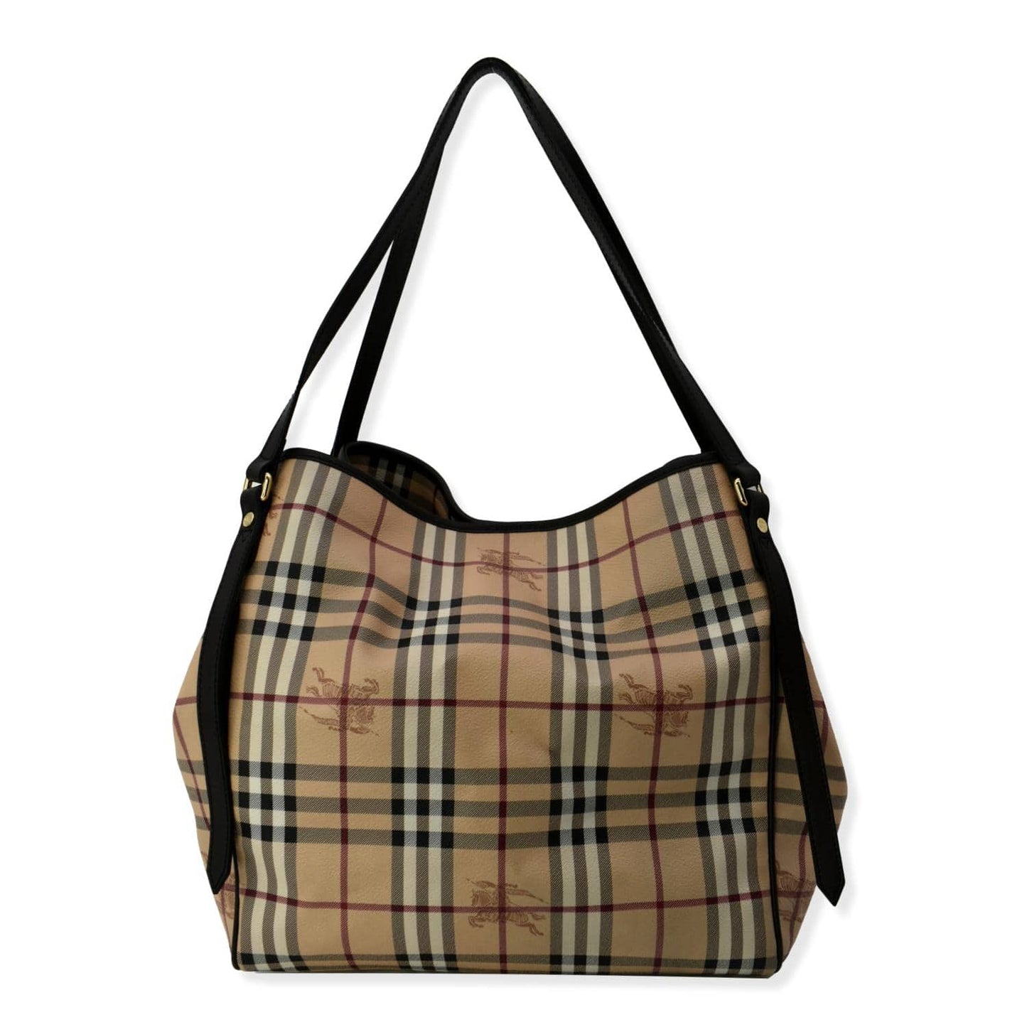 BURBERRY Canterbury Haymarket Check Tote Bag Multicolor