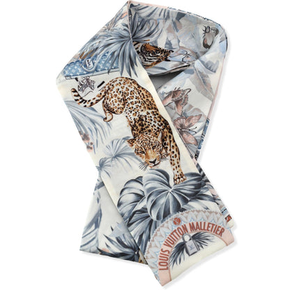 LOUIS VUITTON Voyage Extraordinaire Silk Bandeau