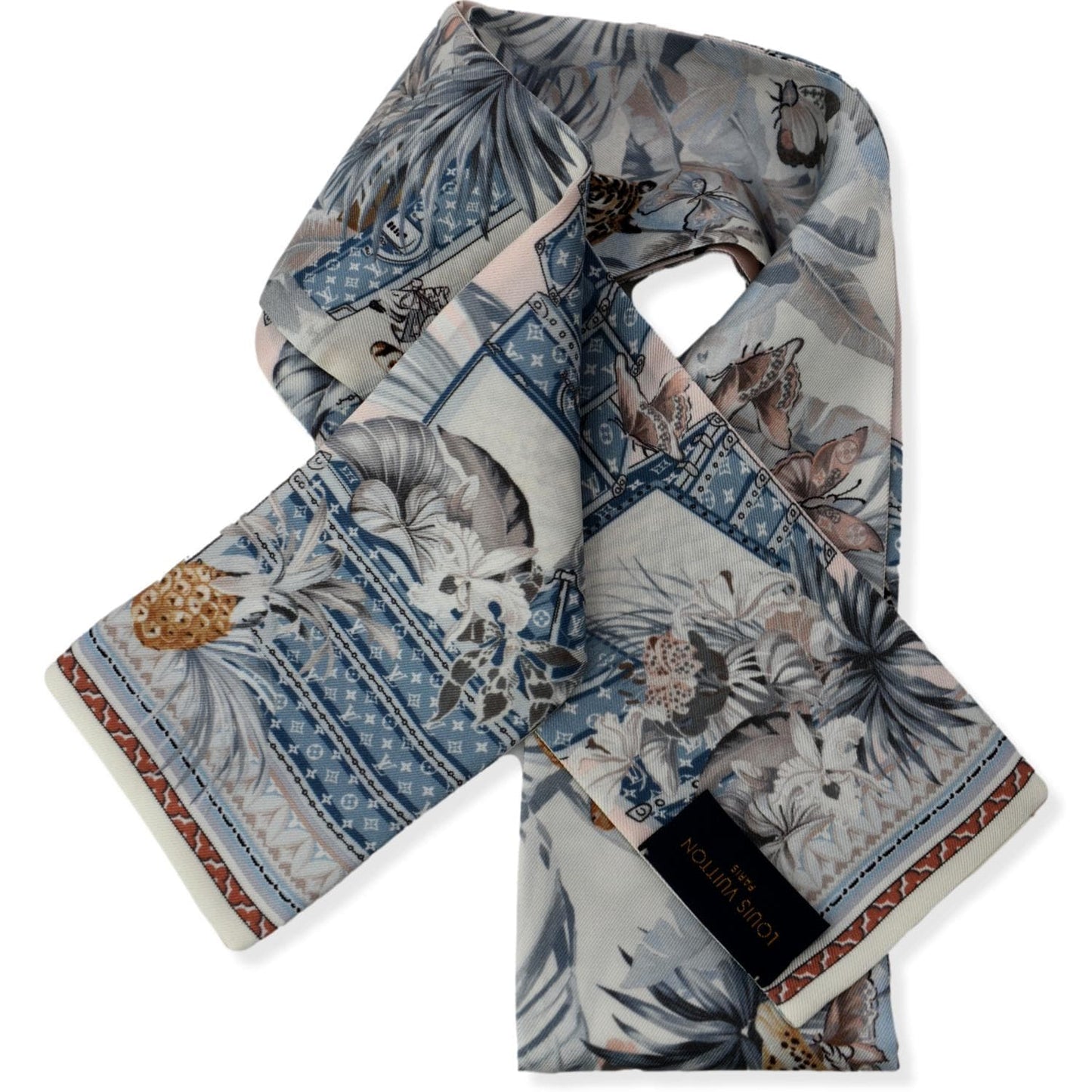 LOUIS VUITTON Voyage Extraordinaire Silk Bandeau