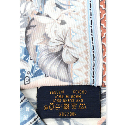 LOUIS VUITTON Voyage Extraordinaire Silk Bandeau