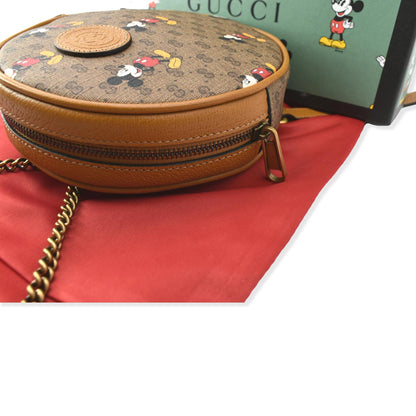 GUCCI Disney x Mini GG Supreme Round Backpack Bag Beige 603730