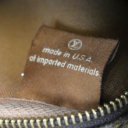 LOUIS VUITTON Speedy 30 Monogram Canvas Satchel Bag Brown